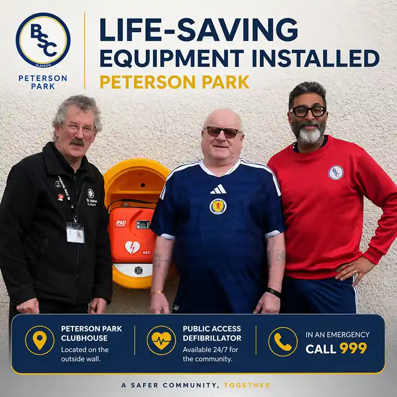 Installation of a new public access defibrillator at Peterson Park